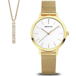 Dámske hodinky_Bering 13434-334-GWP set hodinky + náhrdelník_Dom hodín MAX