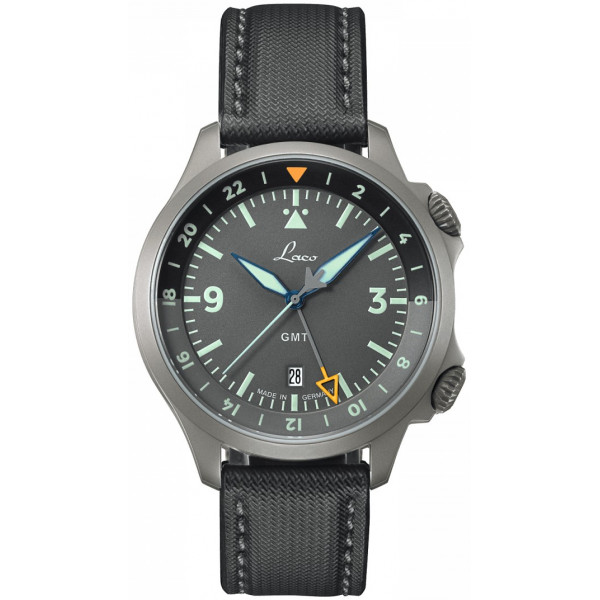 Pánske hodinky_LACO FRANKFURT GMT Grau_Dom hodín MAX